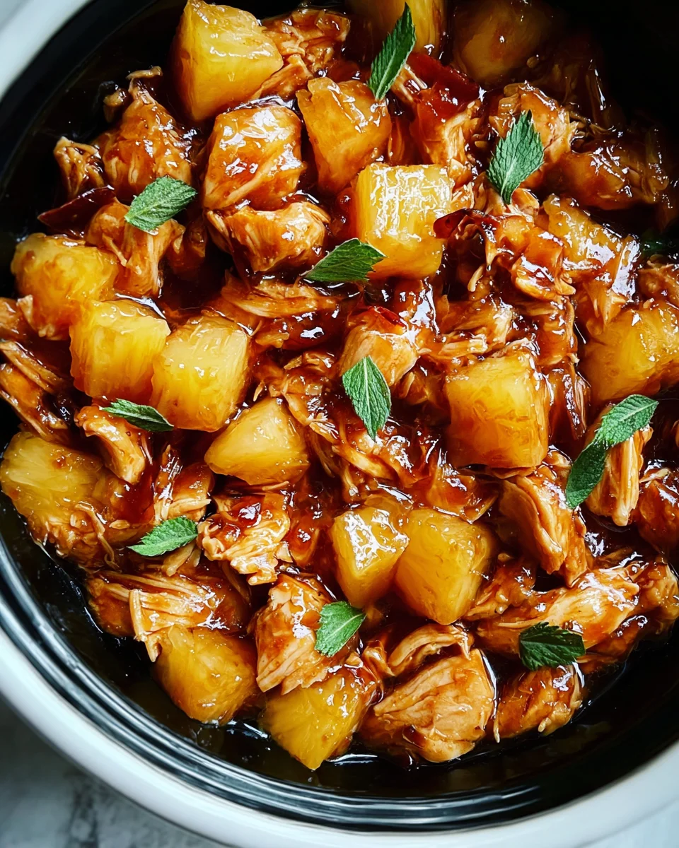 Sweet Hawaiian Crockpot Chicken Sweet