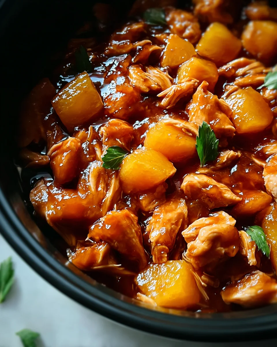 Sweet Hawaiian Crockpot Chicken Sweet