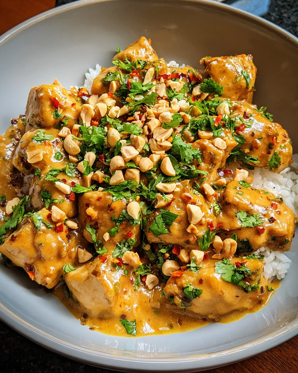 Thai Peanut Chicken Thai