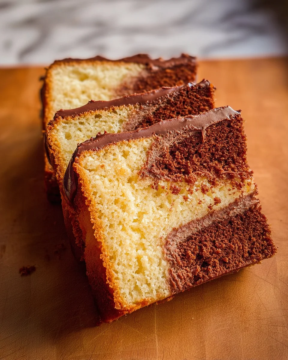Three Layer Pound Cake Three