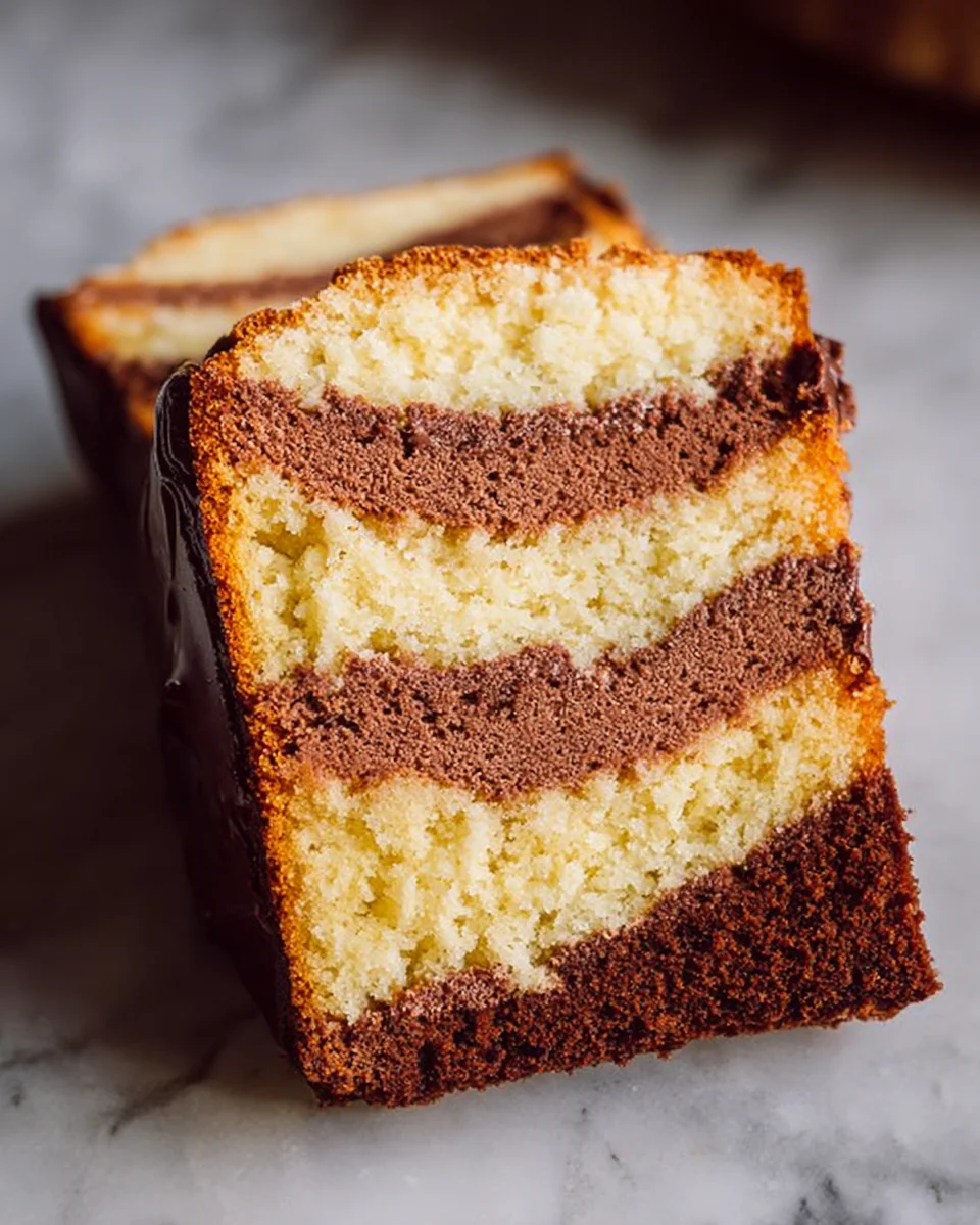 Three Layer Pound Cake Three