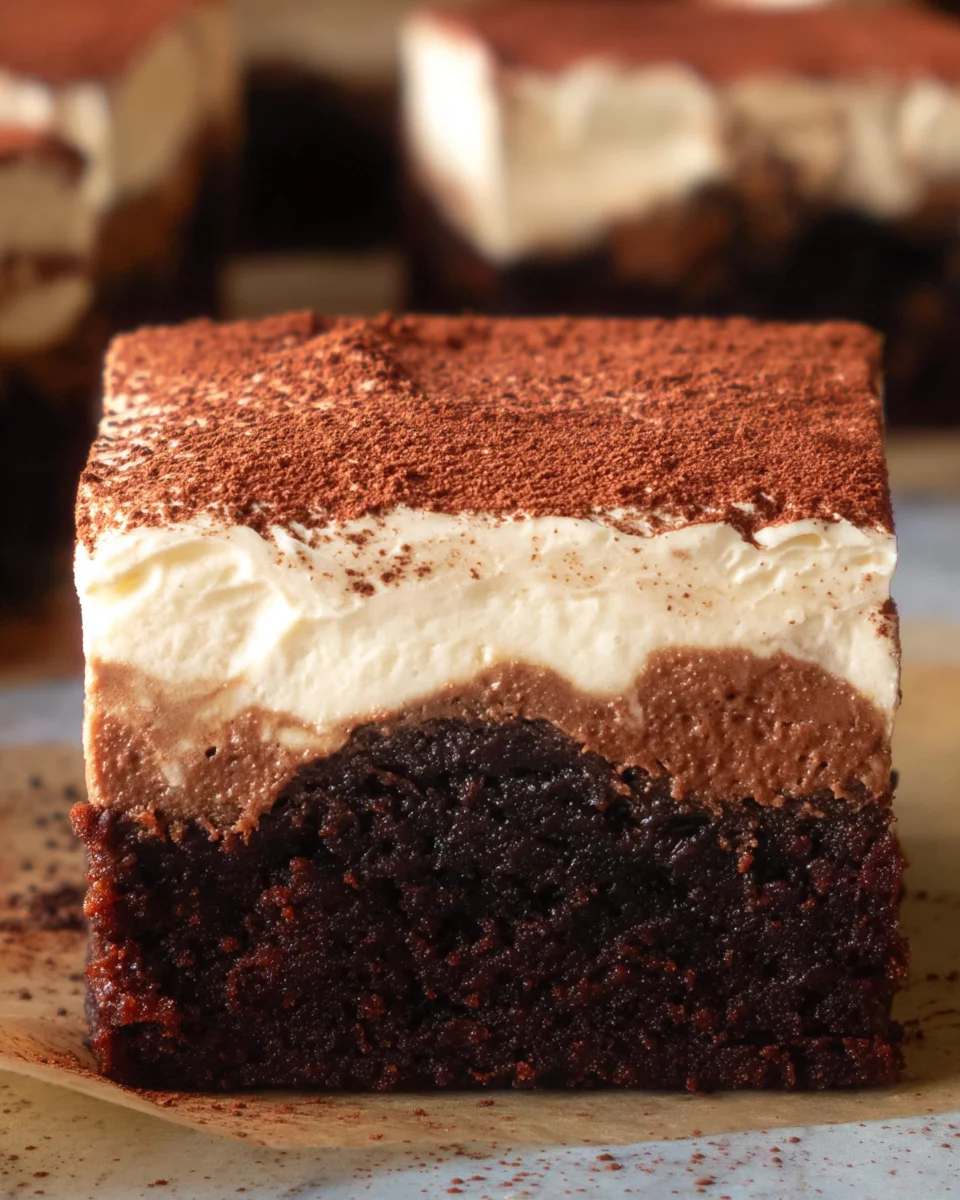 Tiramisu Brownies Tiramisu