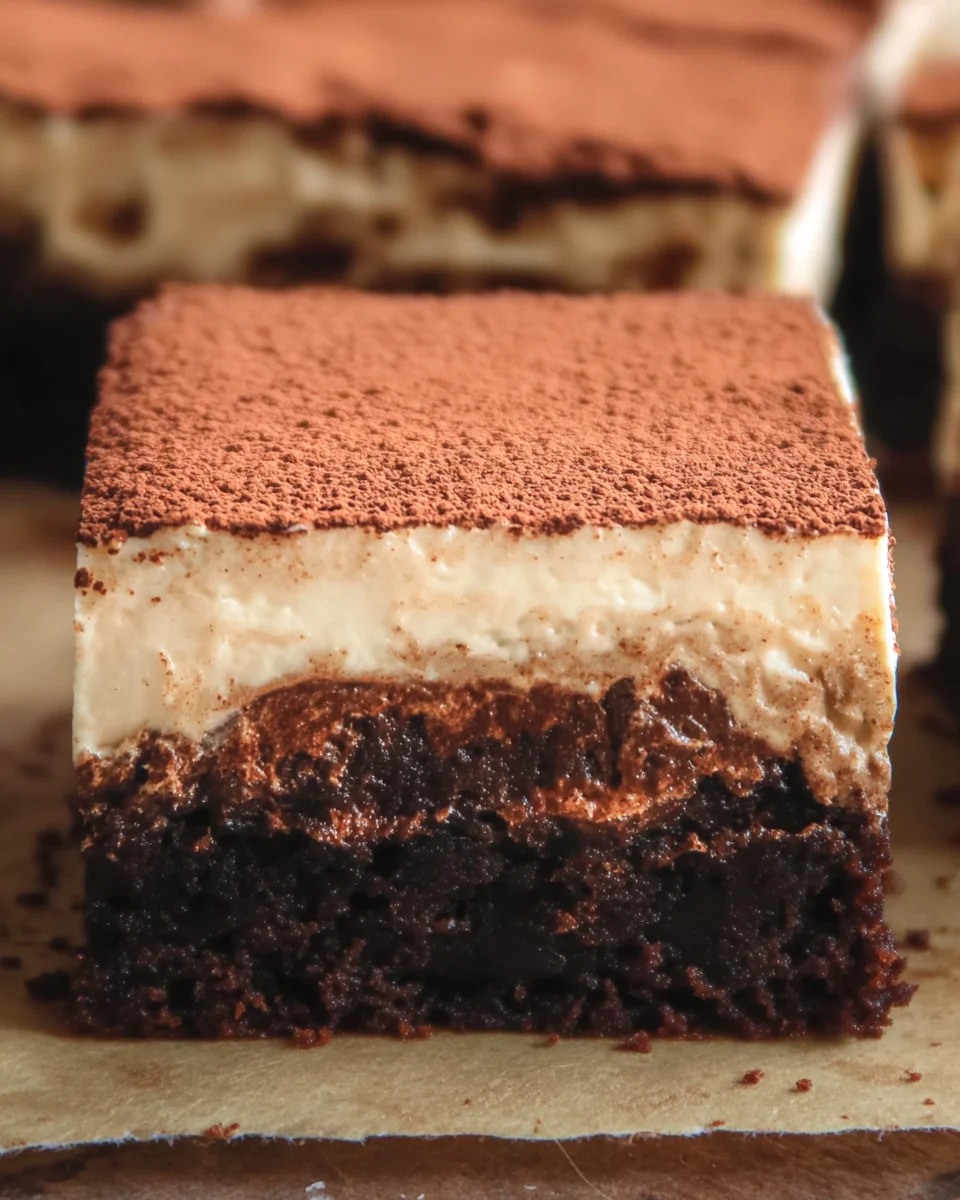 Tiramisu Brownies Tiramisu