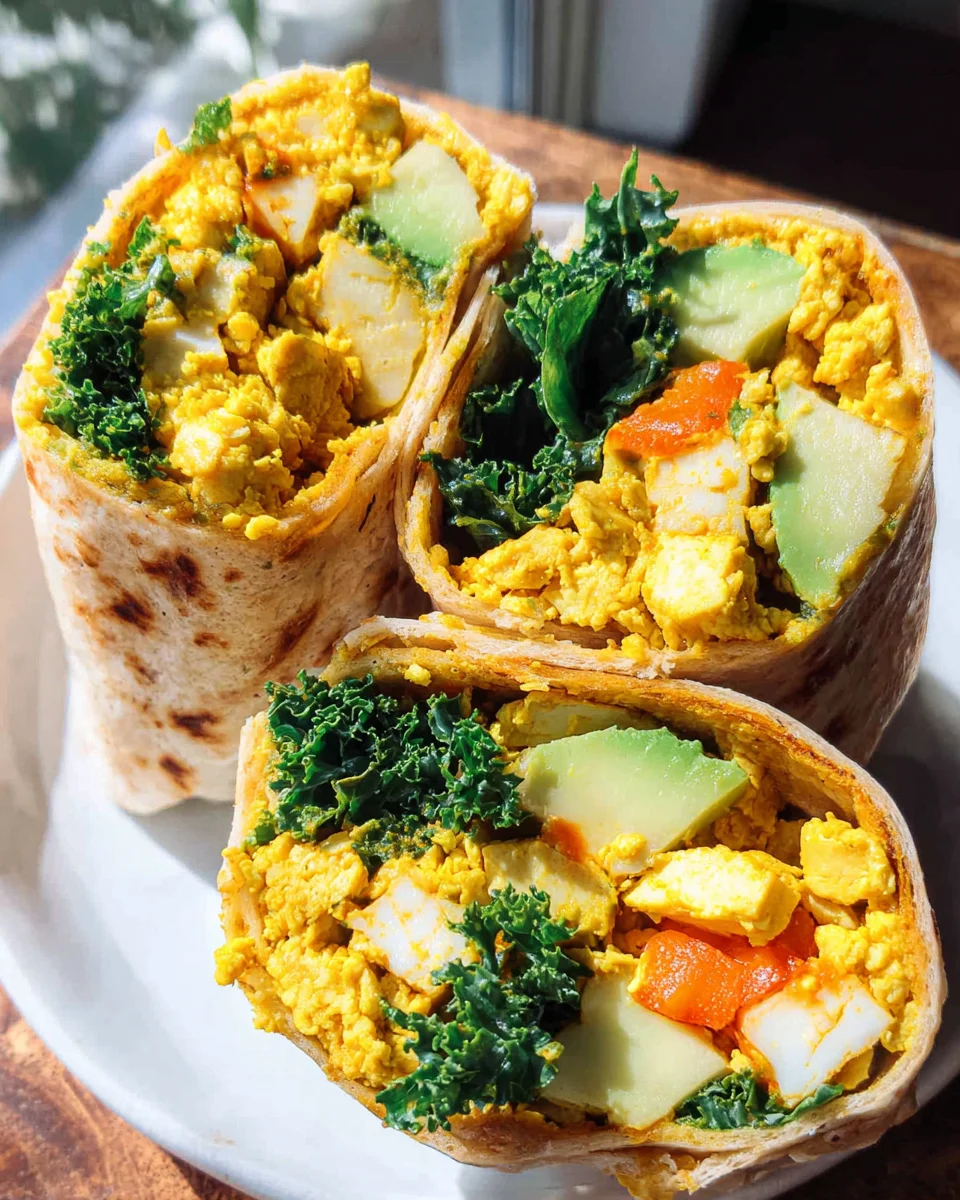 Tofu Scramble Wrap Tofu