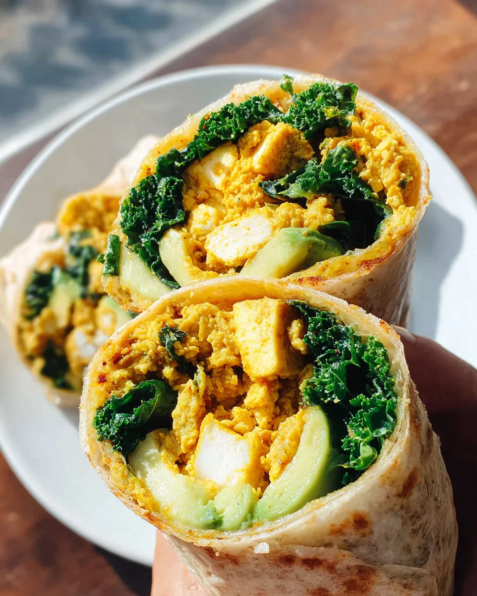 Tofu Scramble Wrap Tofu