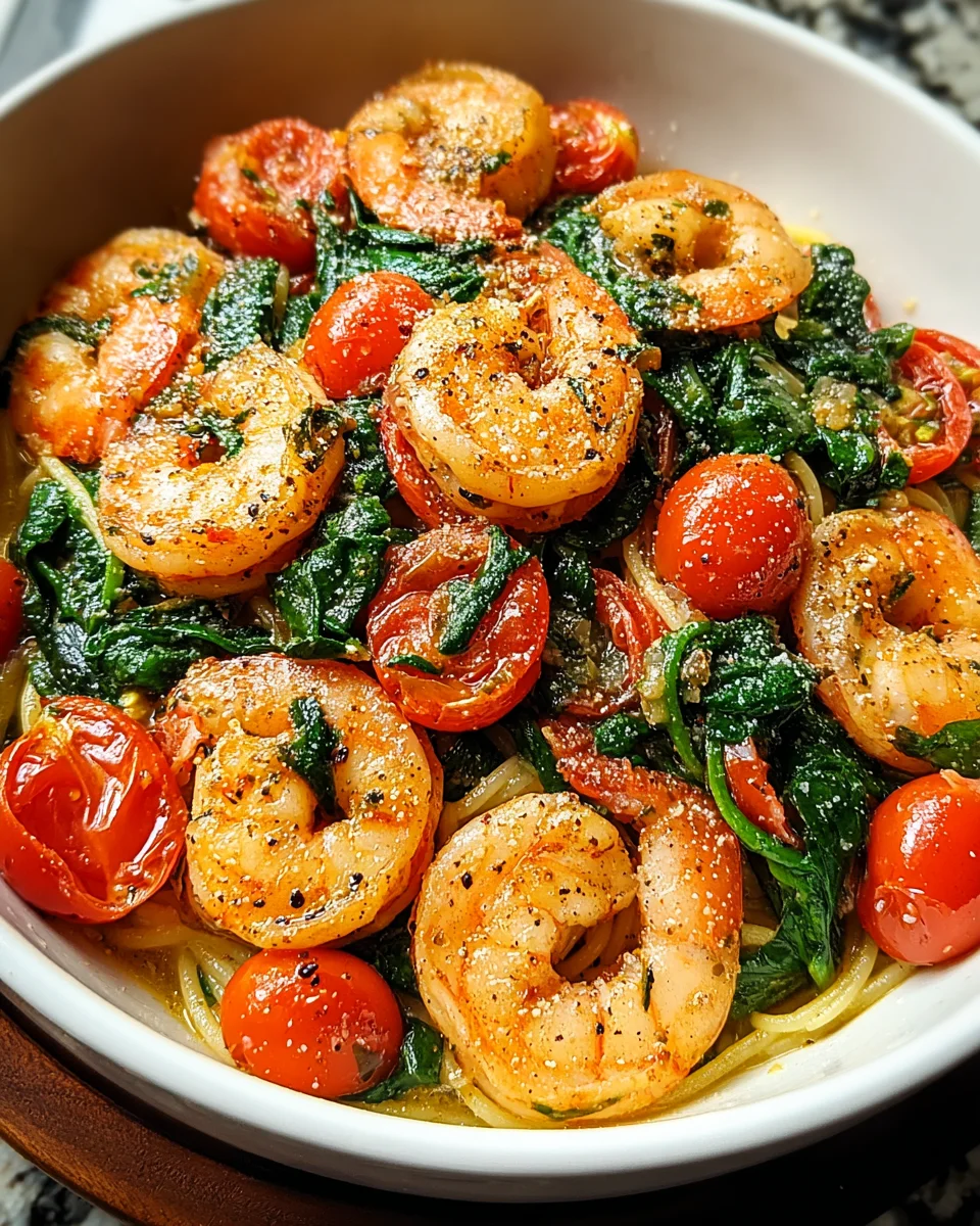 Tomato Spinach Shrimp Pasta Tomato Spinach Shrimp Pasta