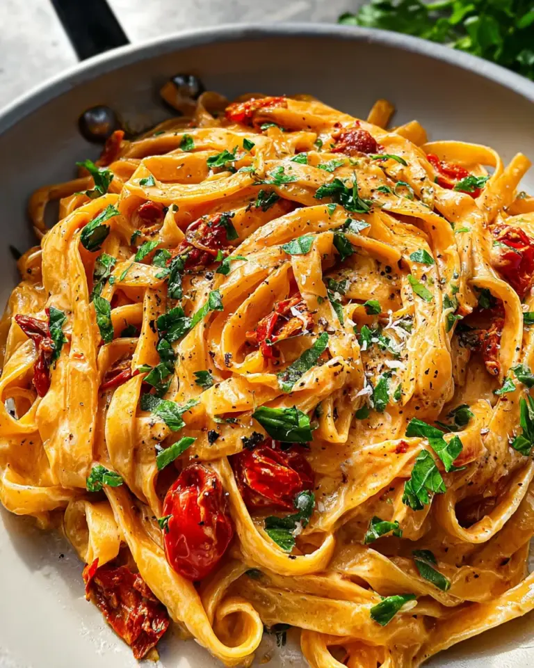 Vegan Creamy Sun Dried Tomato Pasta Recipe