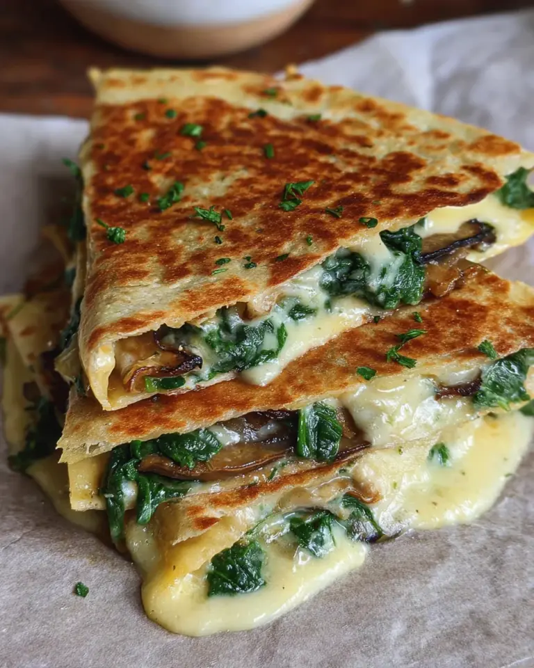 Vegan Spinach Quesadillas