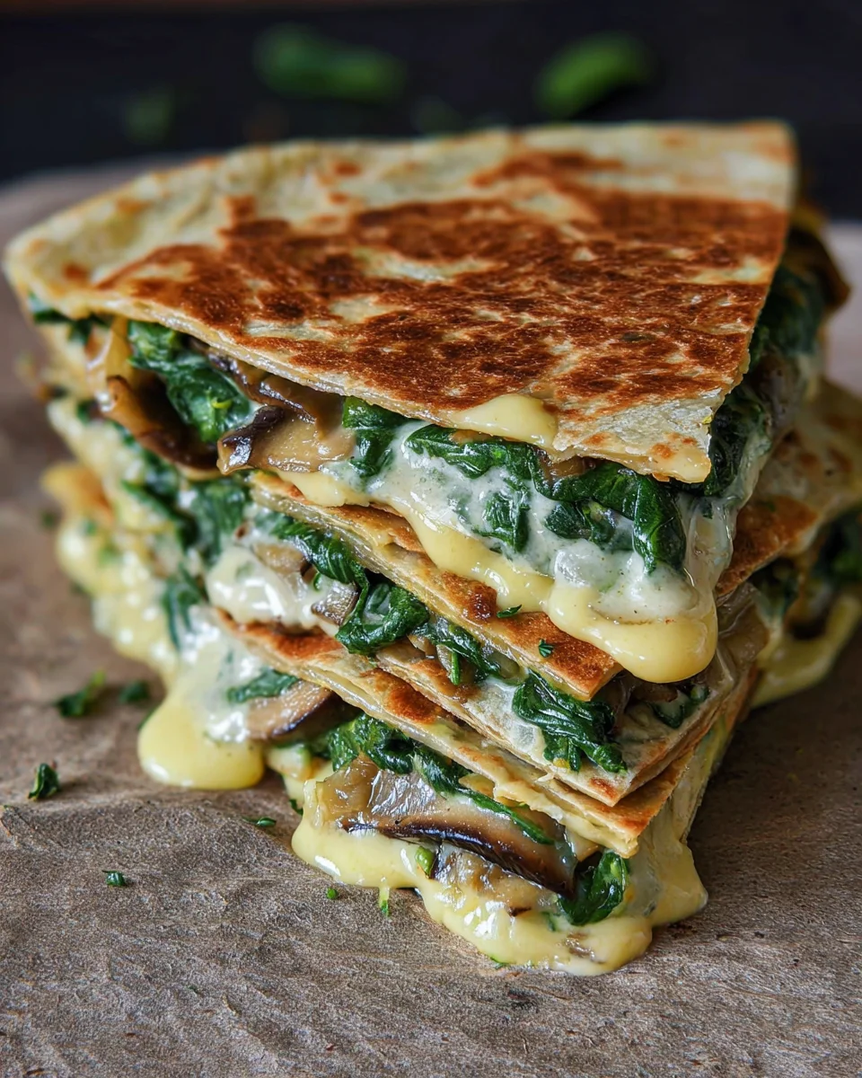 Vegan Spinach Quesadillas Vegan