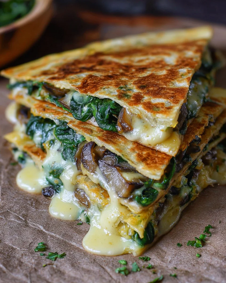 Vegan Spinach Quesadillas Vegan