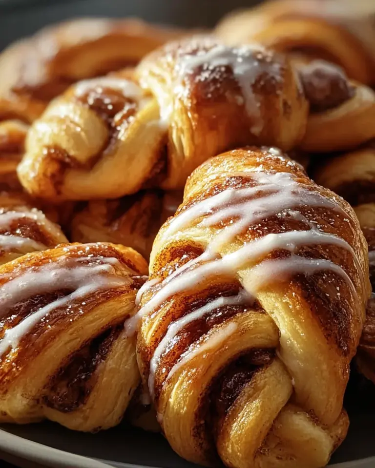 Warm Cinnamon Crescent Twists
