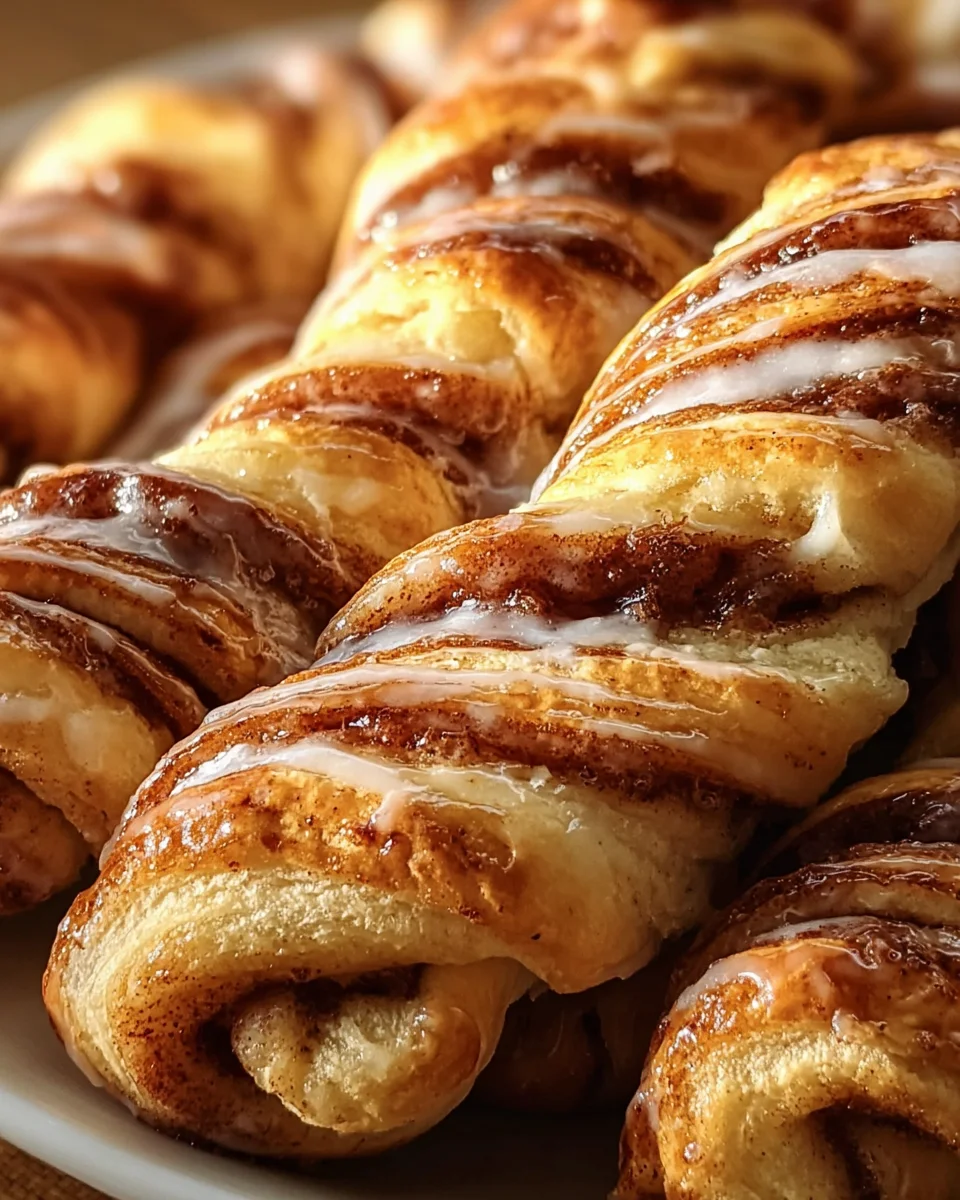 Warm Cinnamon Crescent Twists Warm