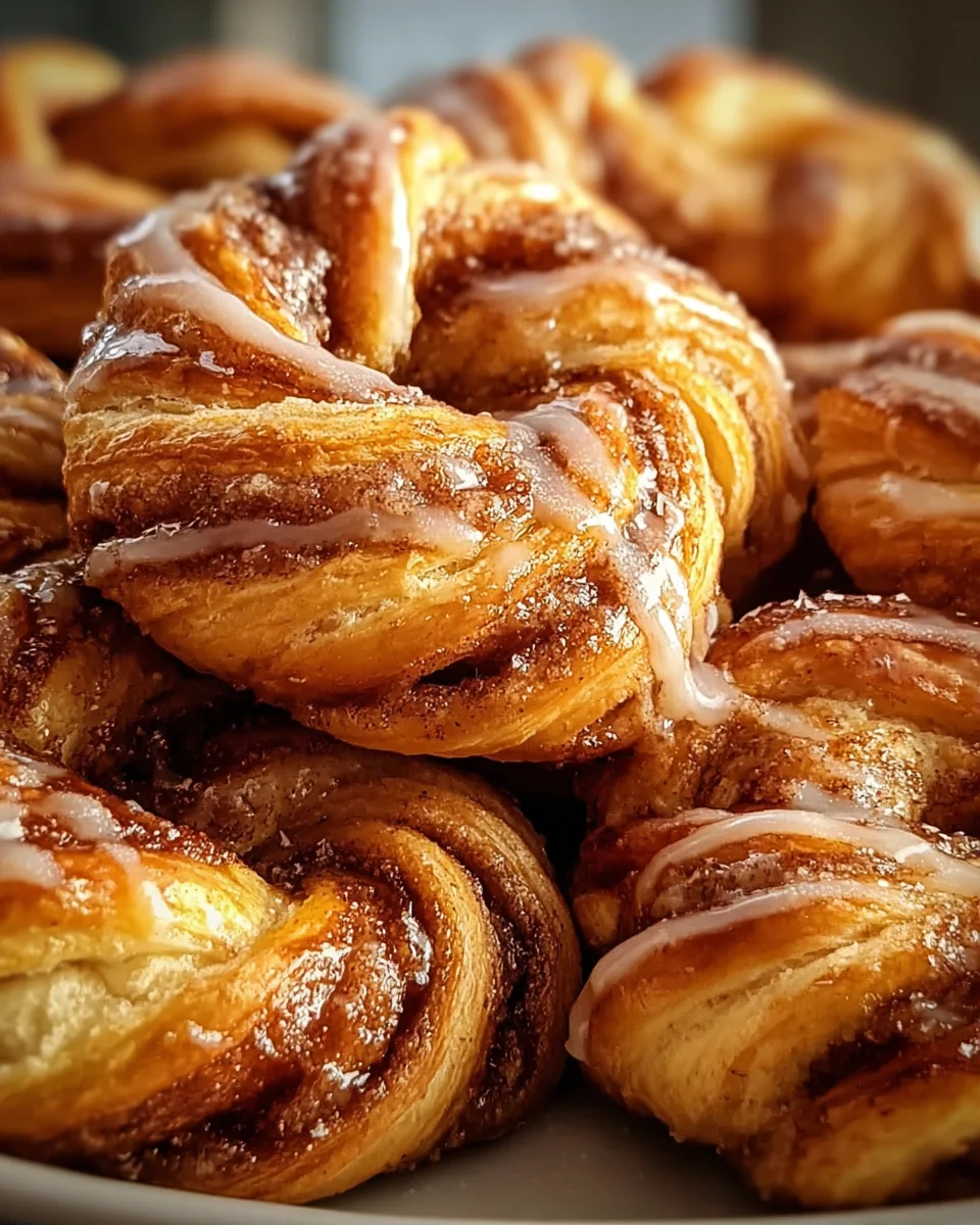 Warm Cinnamon Crescent Twists Warm